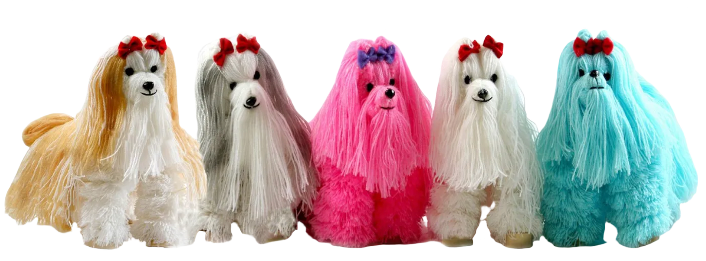 Dog - Maltese Marionette - Small -Assorted Colors