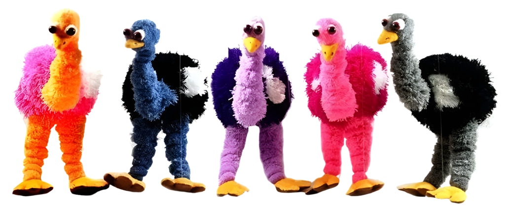 Ostrich Marionette - Medium - Assorted Colors