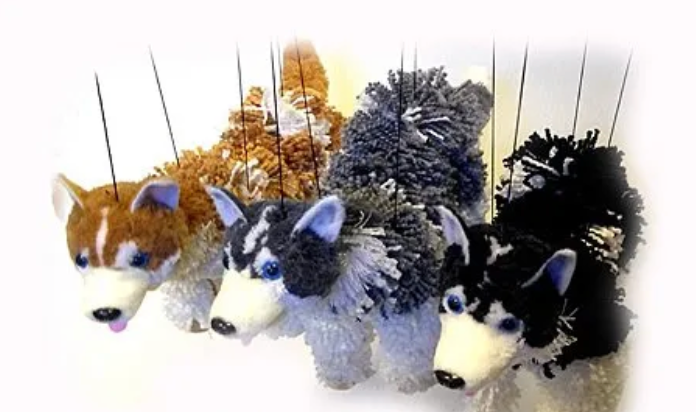 Dog - Husky Marionette - Medium - Assorted Colors