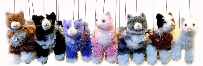 Cat Marionette - Medium - Assorted Colors