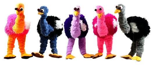 Ostrich Marionette - Assorted Colors