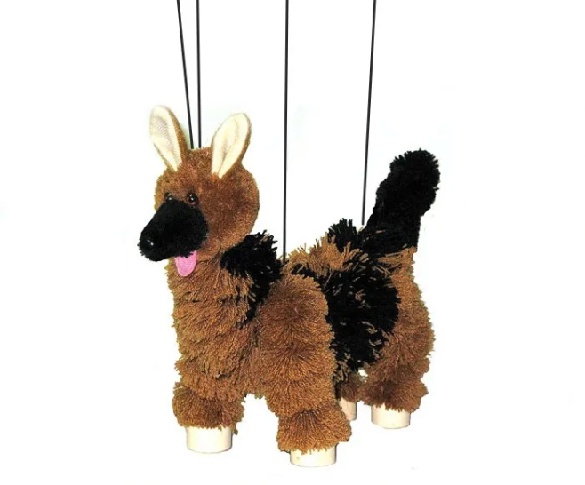 Dog - German Shepherd Marionette- Small